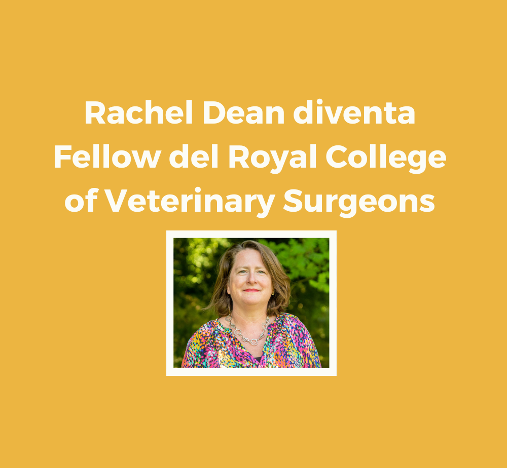 Rachel Dean diventa Fellow del Royal College of Veterinary Surgeons